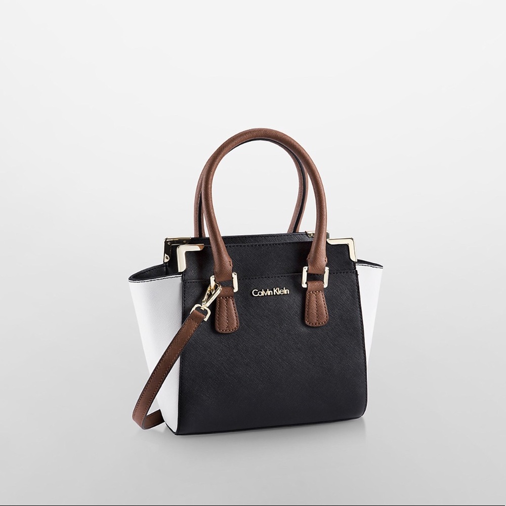 Calvin Klein Black Small Winged Tote Bag